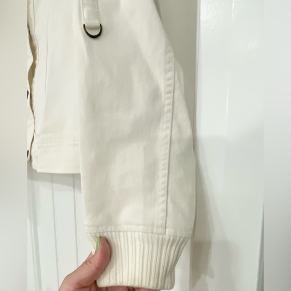 EUC Dana Buchman White Denim Jacket - Picture 5 of 9